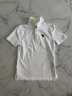 abercrombie kids アバクロ　ポロシャツ 7/8 ホワイト