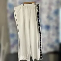 soue 7Lホワイト サイドロゴ トレーニングパンツ