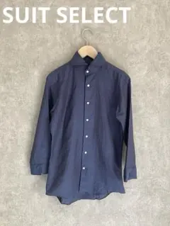 ★ SUIT SELECT★ 七分袖シャツ　ネイビー