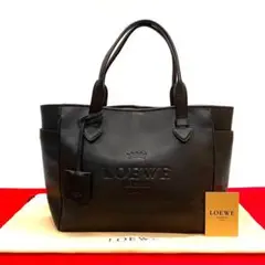 極 美品 保存袋 付き ロエベ ヴィンテージ レザー トートバッグ ハンドバッグ