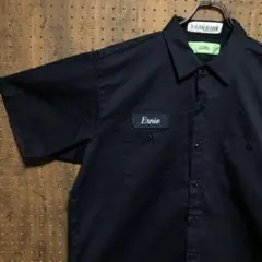 シンタス　ワークシャツ　企業　ネイビー　2XL ネーム　SMA533