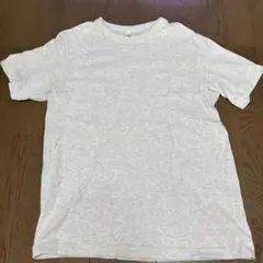 gu コットンクルーネックT ナチュラル　M