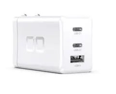 ACプラグタイプ GaN65W急速充電器 PD/PPS対応 3ポート