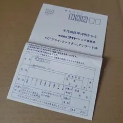 ☆ブライファイター　応募用アンケートはがき