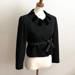 VALENTINO GARAVANI/velvet collar jacket