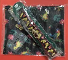 フェイラー　ハイジDカン付きメッシュポーチ　&ショルダーストラップセットブラック