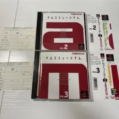 美品　帯・ハガキ付き　ナムコミュージアム VOL.2 & VOL.3