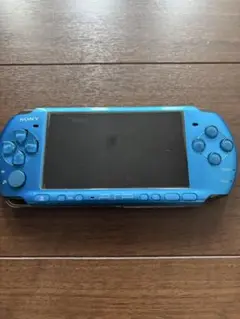 ジャンクPSP3000本体青色　ソフト付き