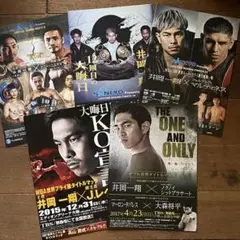 ボクシング 井岡一翔 パンフレット 5冊 まとめて　　　堤駿斗 堤聖也 比嘉大吾