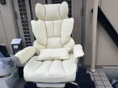 ホワイトゲーミングチェアエルゴノミック(中古品)