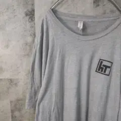 半袖TシャツUSA古着ビッグオーバーサイズグレー2XL　A13,5