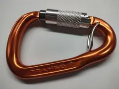 TRANGO 回転防止 安全環付きカラビナ