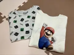 ユニクロ スーパーマリオ　マインクラフト　Tシャツ 半袖　140 マイクラ　2枚