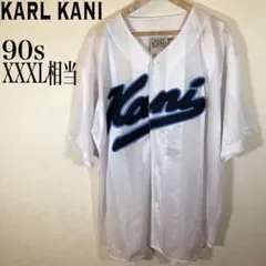 希少 90s KARL KANI ベースボールシャツ B系 hiphop Y2K