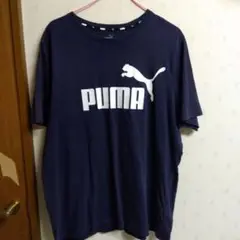 PUMA ネイビー Tシャツ XXL