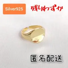 ♥残り5点♥プレートラウンドリング ゴールド アレルギー対応 男女兼用 匿名配送