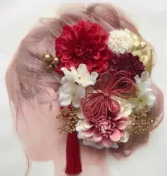 愛らしい髪飾り 結婚式 卒業式 成人式 和装 ウエディング