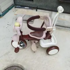 iimo 三輪車 ホワイト/ブラウン　送料込