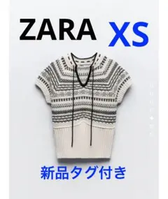 【新品タグ付き】ジャカードニットトップス
