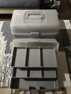 スリーコインズ　スリコ　ツールボックス　道具箱　グレー　ミントグリーン　セット