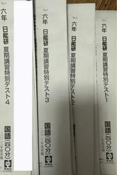 日能研　夏期講習特別テスト　2023 日能研 六年生 2023年 最新❗️夏期講習 特別テスト - メルカリ
