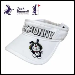 JACK BUNNY ジャックバニー ドラえもん　ゴルフ サンバイザー 白 FR