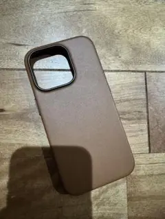 SHIELDON iPhone15Pro用 レザーケース サドルブラウン