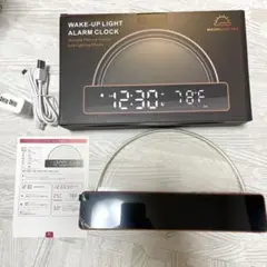 目覚まし時計 光 デジタル 大音量 温度表示 カレンダー スヌーズ機能付き