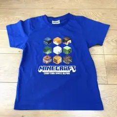 未使用　マインクラフト　半袖Tシャツ　140 ブルー色