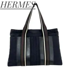 ⭐️美品⭐️HERMES エルメス トロカホリゾンタルMMトートバッグ A4収納 黒