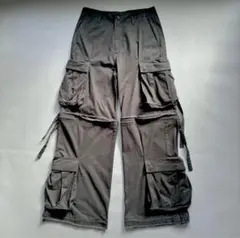 【GRANCY】ジップデザイン カーゴパンツ　カーキ　Mサイズ GRANCY（グランシー）の「【GRANCY】ZipDesign CargoPants