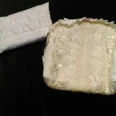 ☆新品、未使用　　レースポケットテッシュケース&ポーチ