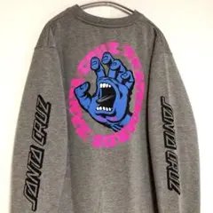 サンタクルーズ スクリーミングハンド スウェット トレーナー 灰 M