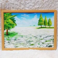 直筆サイン入り鈴木康雄作カルカッソンの村