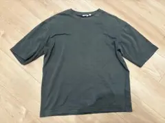 エアリズムコットンオーバーサイズTシャツ　L チャコールグレー