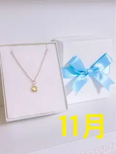 11月　誕生石　ネックレス　　ゴールドです！！