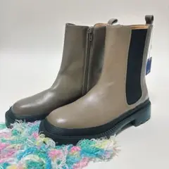 【新品未使用】ATELIER BRUGGE 本革 タンクソール サイドゴアブーツ