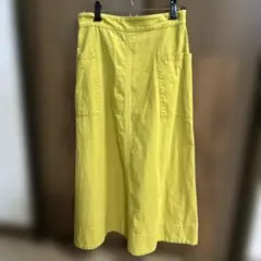 アースエコロコ　ロングスカート　からし色