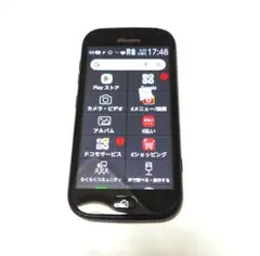 docomo　らくらくスマートフォン me ブラック SIMフリー 【0】
