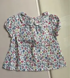 ベビー服　花柄　半袖　80cm 夏物