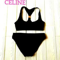 ラスト１【新品】CELINE セリーヌ トリオンフ ビキニトップ 水着 セージ CELINE - □新品□未使用□ CELINE セリーヌ トリオンフ