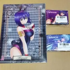 戦国乙女A5クリアファイル＆ぱちくじスクエアホロ缶バッジ【モトナリ＆マサムネ】