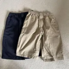 ジェイプレス　ネイビー、ベージュ綿パンツ160サイズ２枚セット