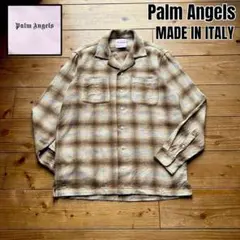 パームエンジェルス オープンカラー ネップフランネル オンブレチェックシャツ 2025年最新】Palm Angels ネルシャツの人気アイテム - メルカリ