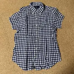 グリーンパークス　チェック半袖シャツ