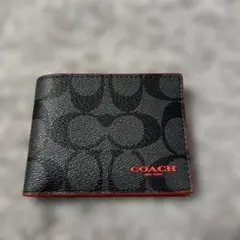 コーチ　COACH 二つ折り財布　シグネーチャー　カードケース　未使用品