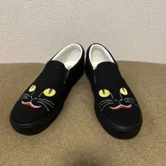 グラニフ　石黒亜矢子 化け猫団扇　スリッポン　28センチ