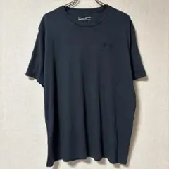 773 黒 アンダーアーマー シンプル アメリカ古着 Tシャツ