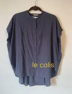 le colis ノースリーブシャツ グレー