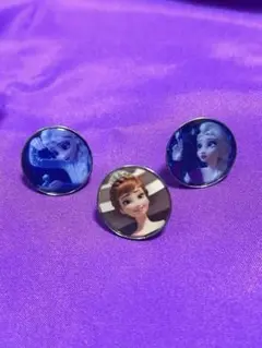 アナと雪の女王 ピンバッジ 3個セット